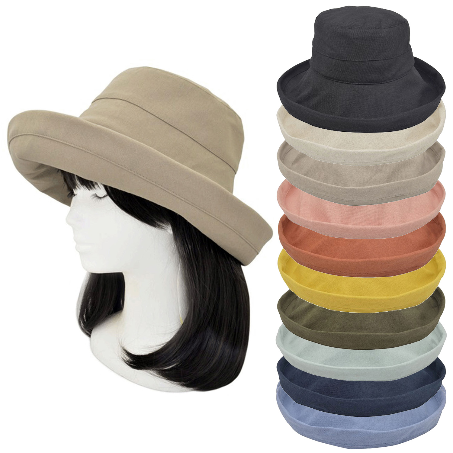 麻混カジュアルハット