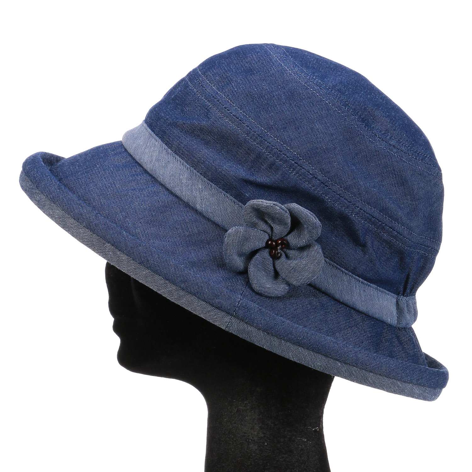 軽量デニム花付きセーラー - 画像2