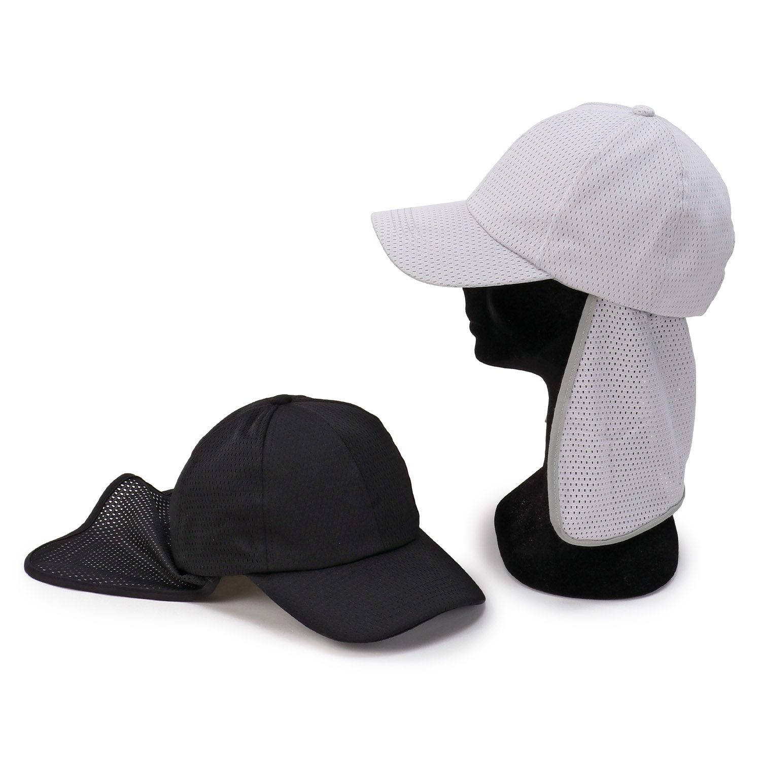メッシュたれ付きキャップ - 画像1