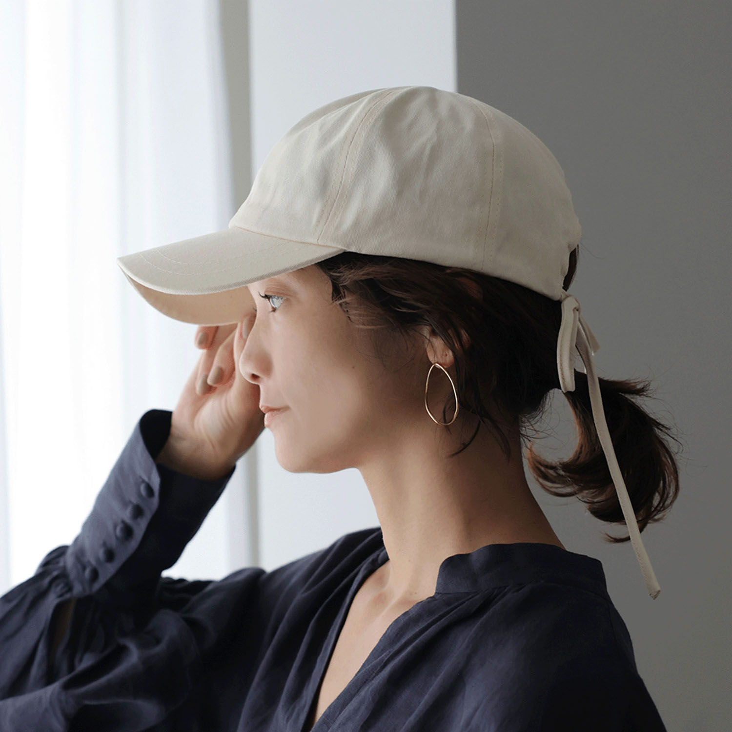 シーズン問わず被れる大人のバックリボンハット - 画像12