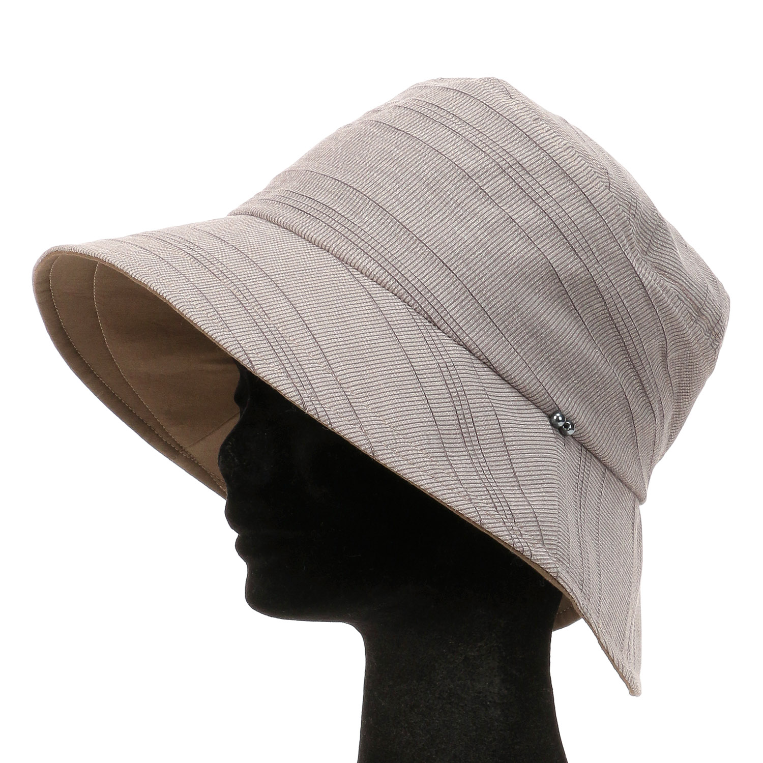 日本製 越前織り後ろ割れダウンハット - 画像5