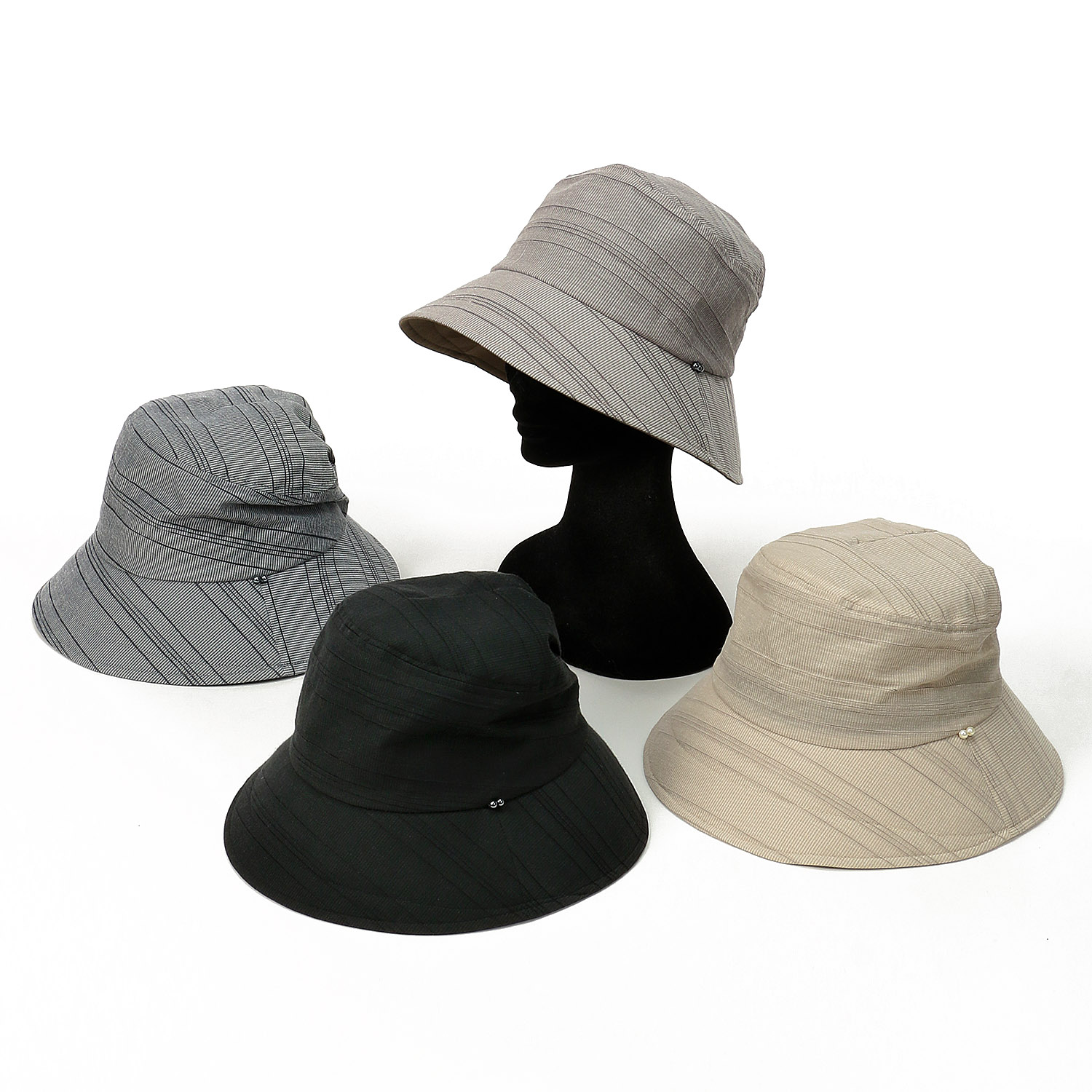 日本製 越前織り後ろ割れダウンハット