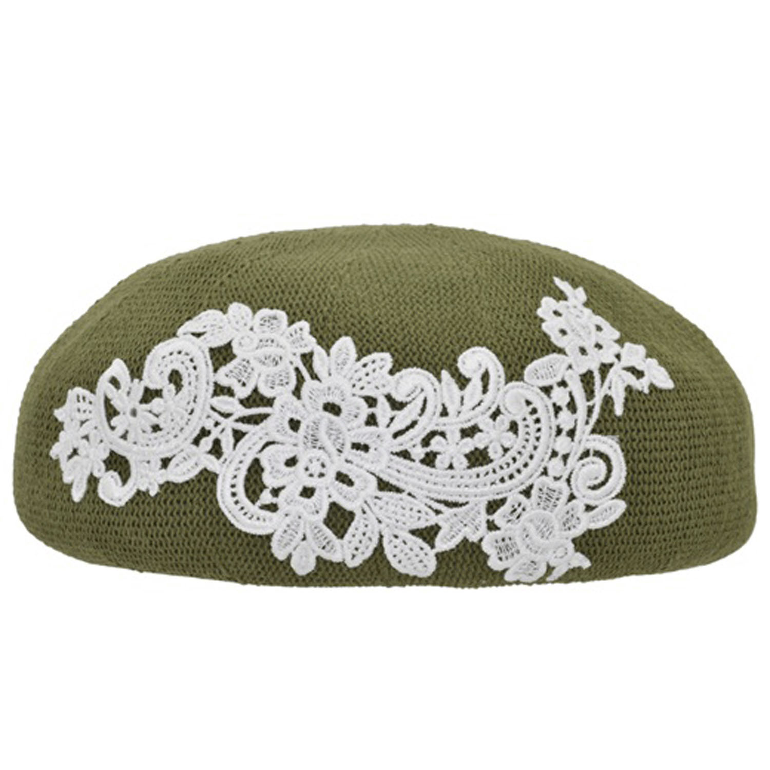 レース付きコットンカラーベレー - 画像7