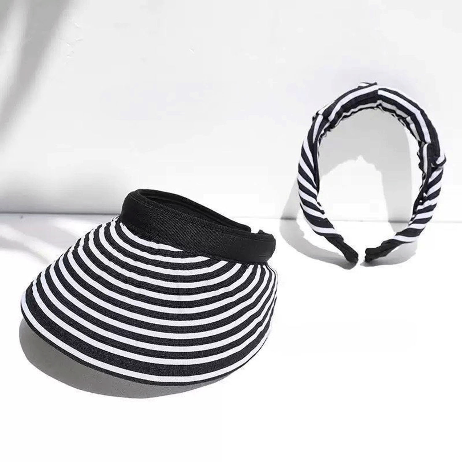 クルクルボーダーバイザー