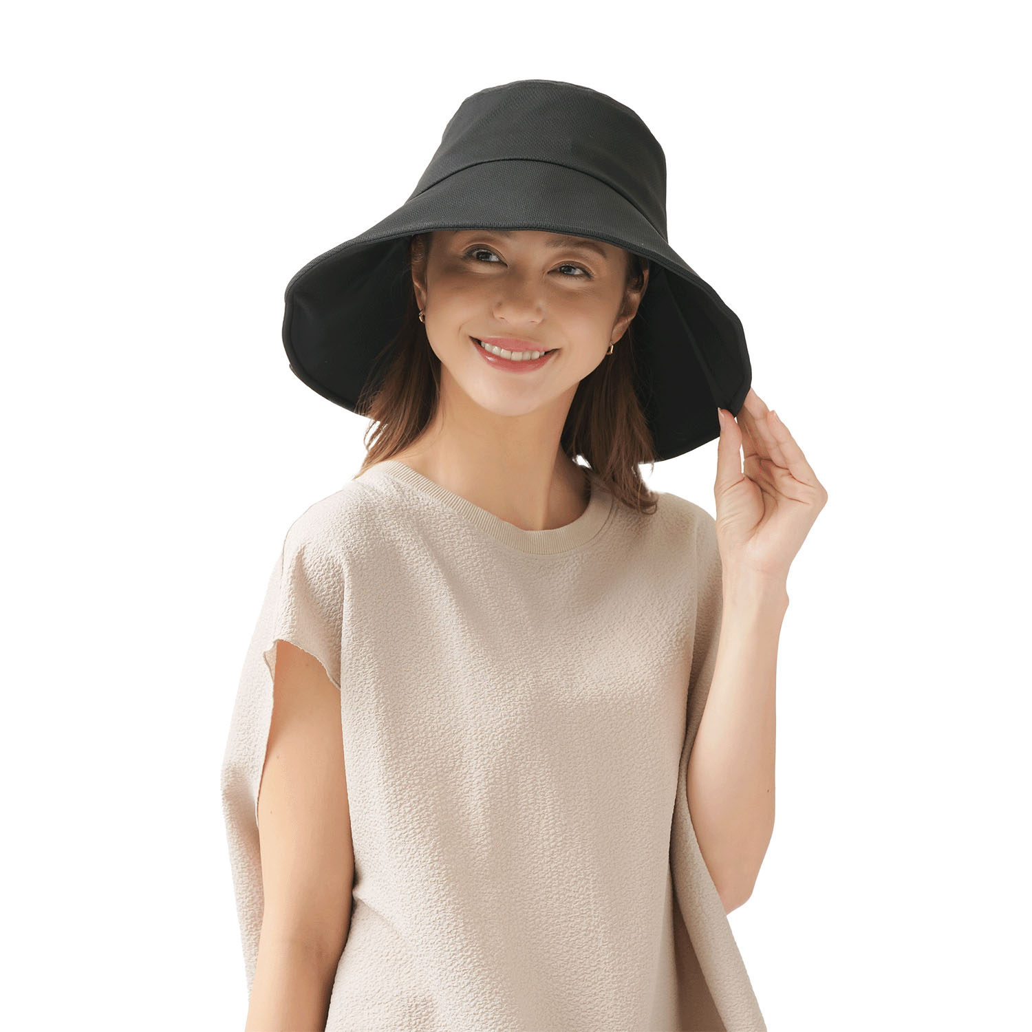 UV＆クール折りたためる日よけ帽子 - 画像3