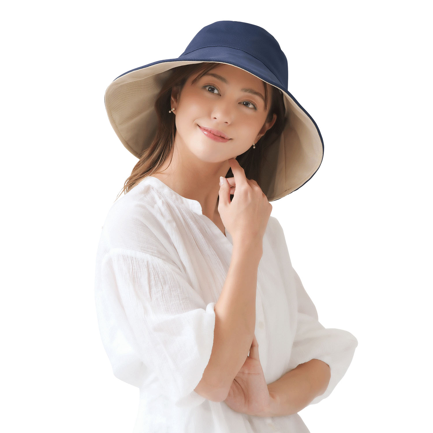 UV折りたためるリバーシブル帽子 - 画像12