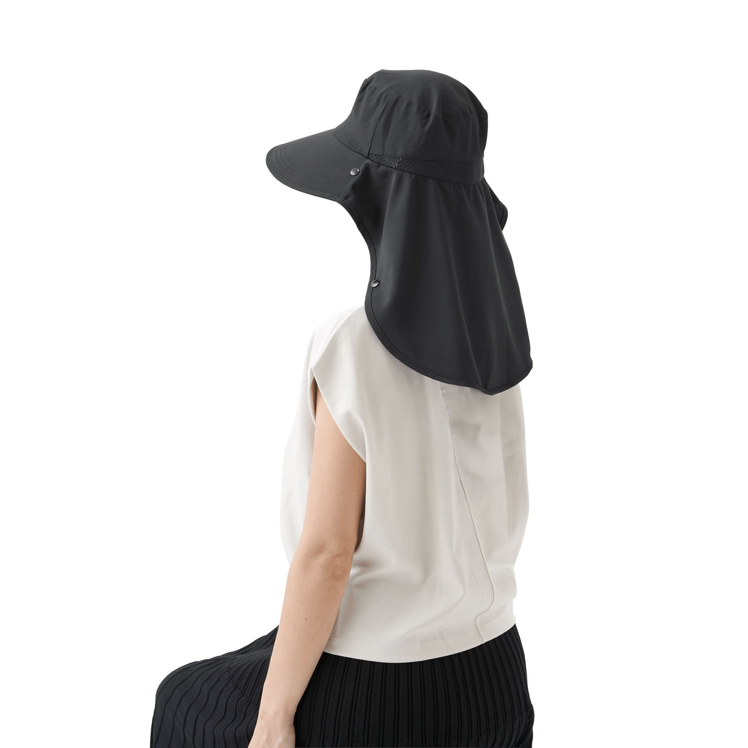 UV＆クールフェイスカバー付き3wayハット - 画像7