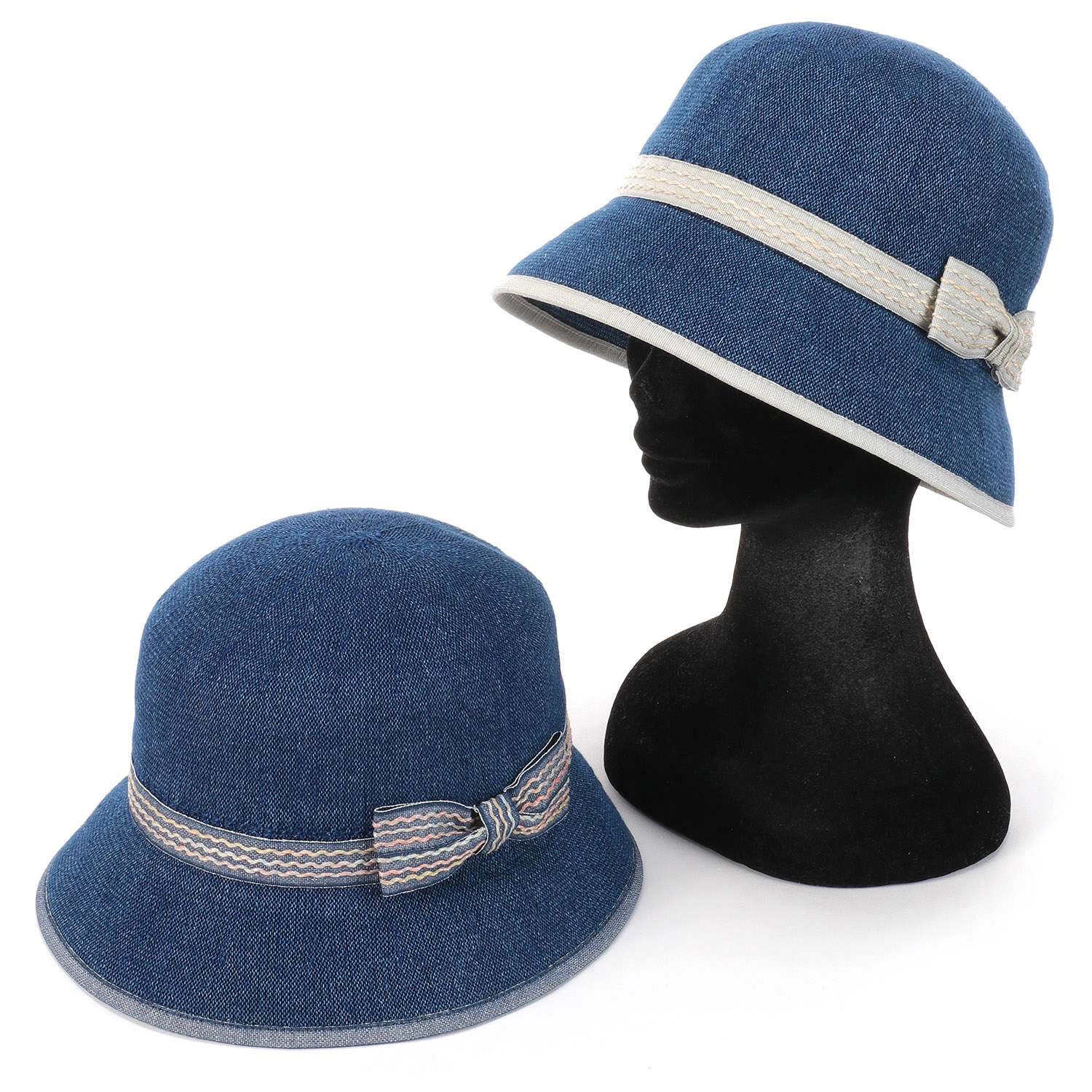 日本製 インディゴ染サーモダウンハット - 画像1
