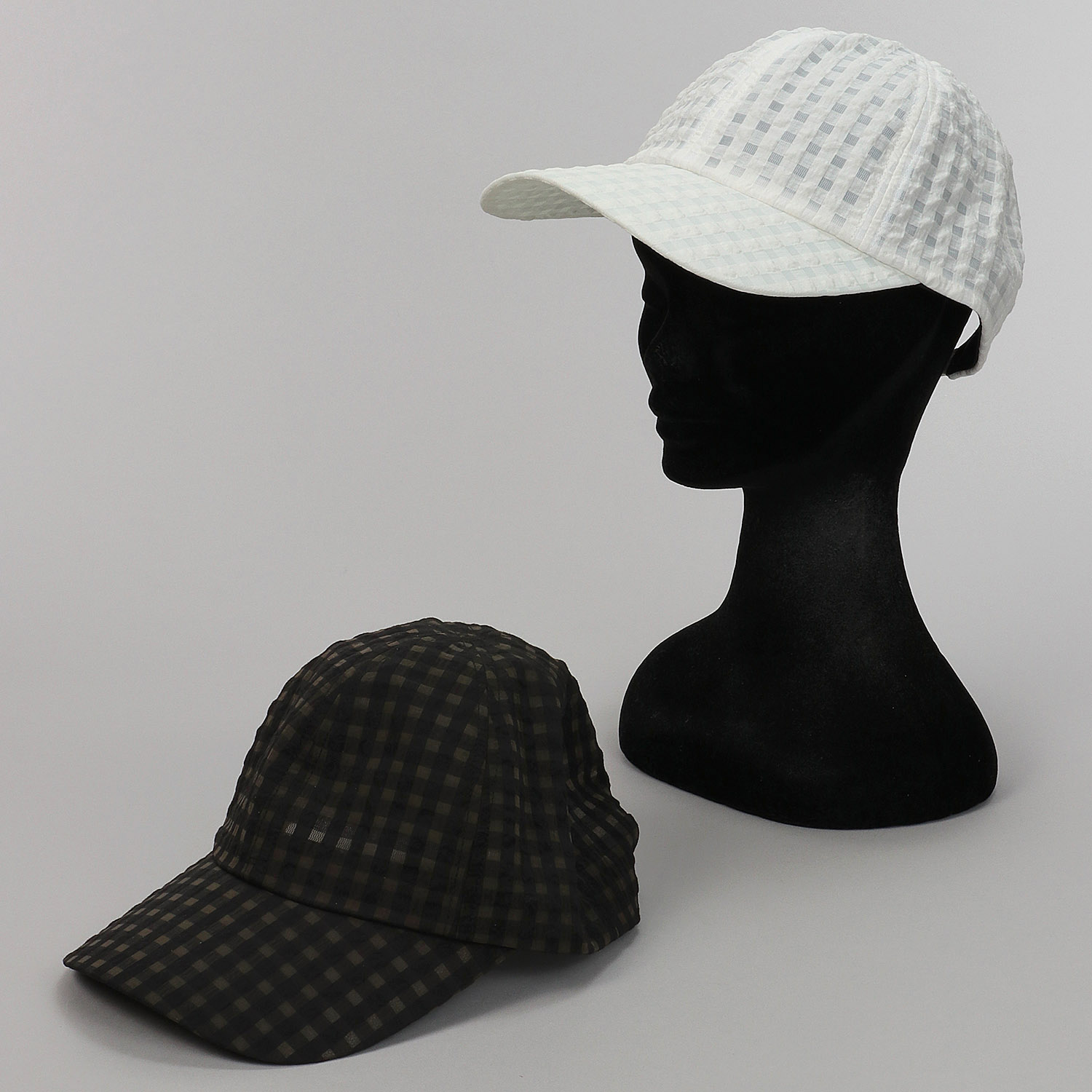 ギンガムチェックキャップ - 画像1