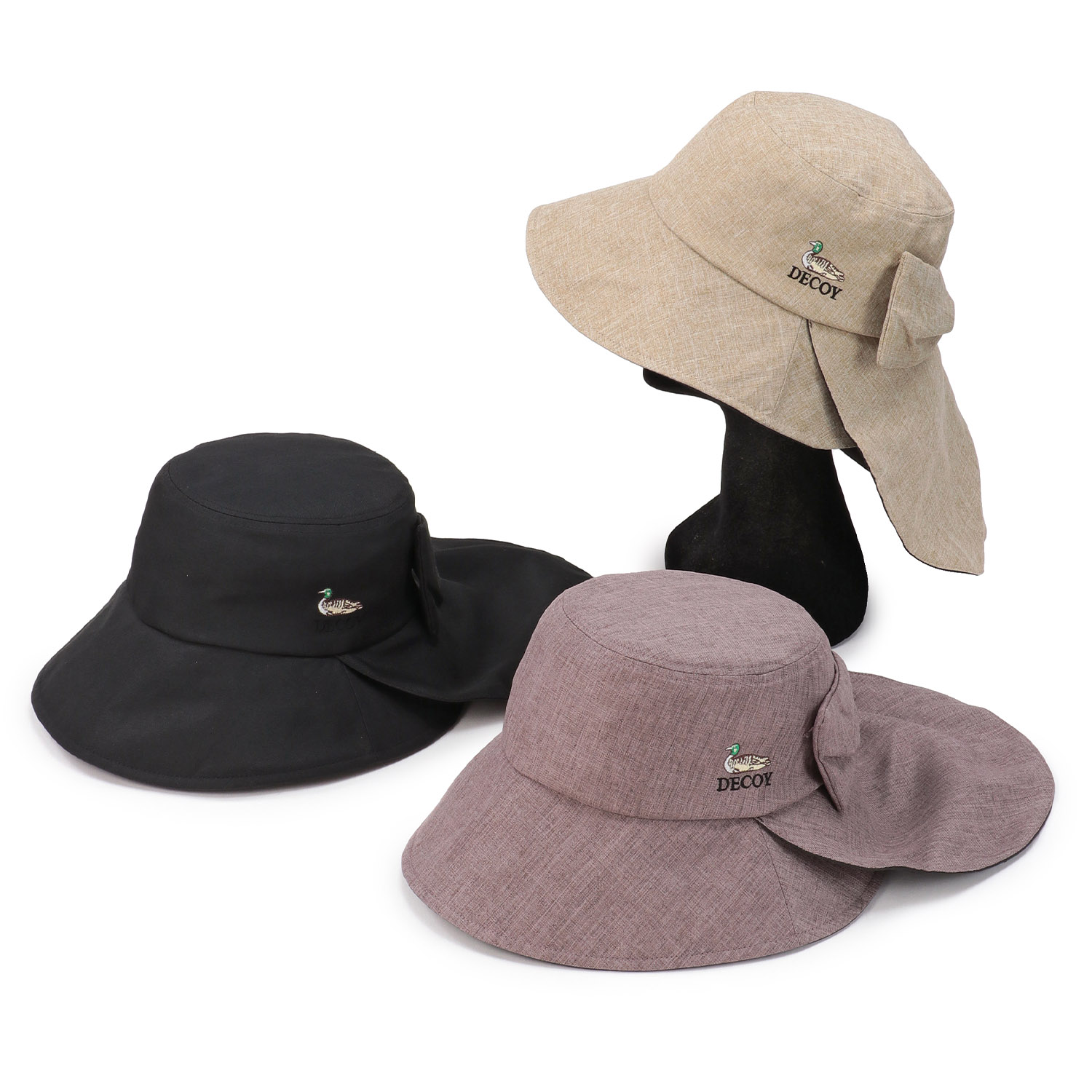 DECOY 接触冷感タレ付きハット - 画像1