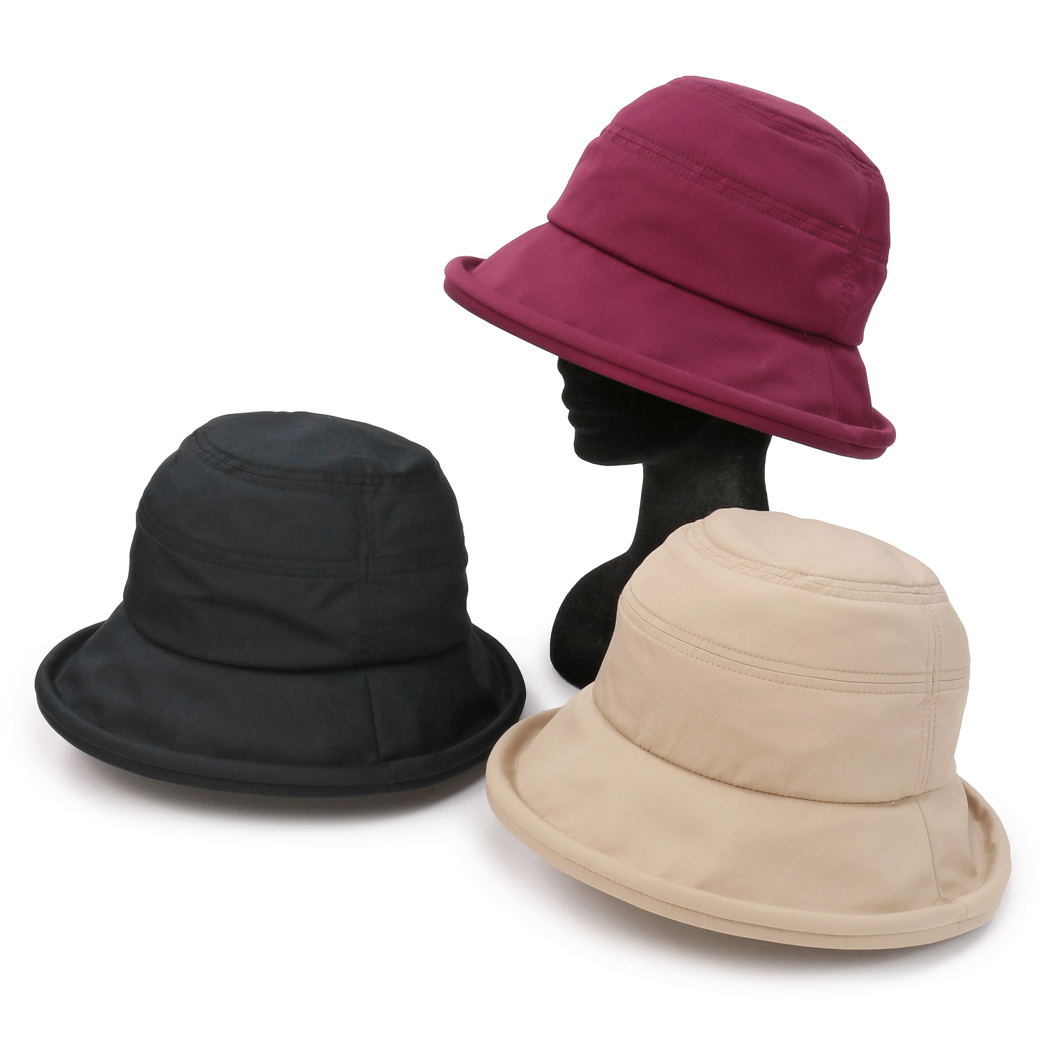 花粉対策 遮光フクレセーラーハット - 画像1