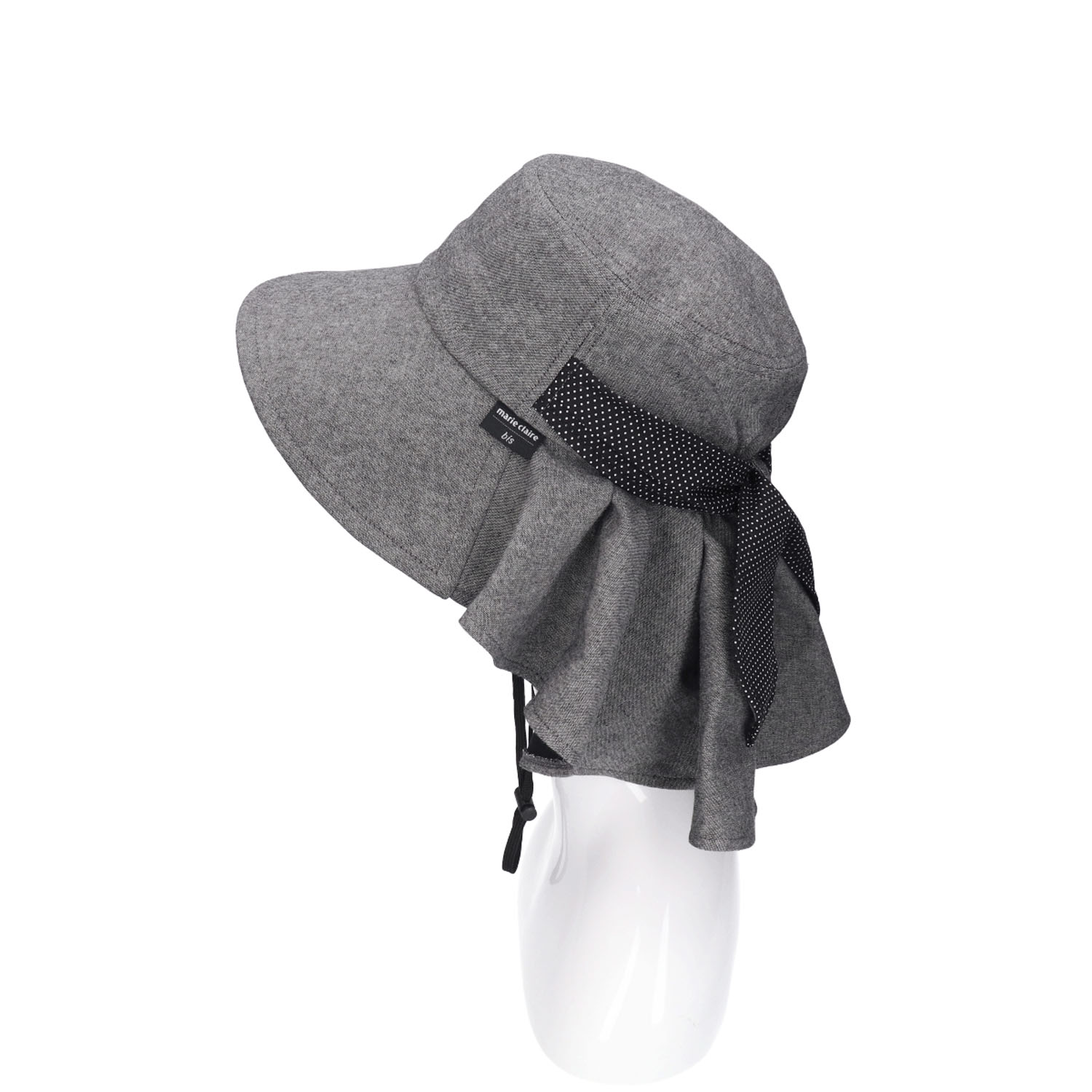 marie claire bis  ドットギャザーハット - 画像2
