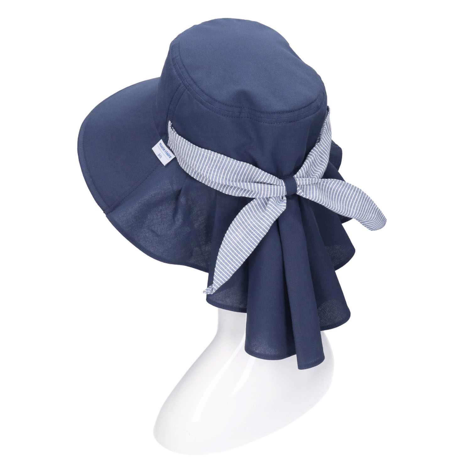 marie claire bis ストライプギャザーハット - 画像2