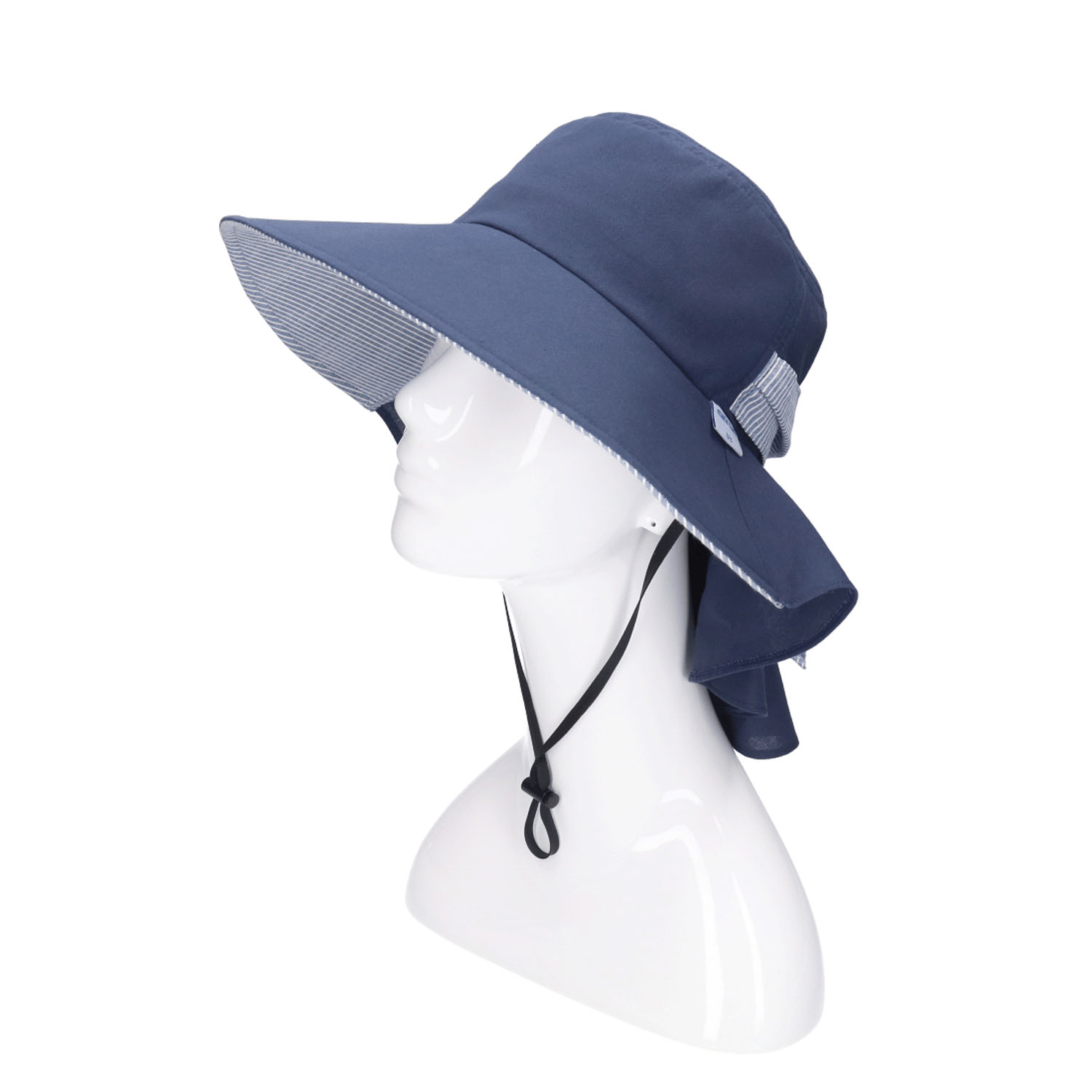 marie claire bis ストライプギャザーハット