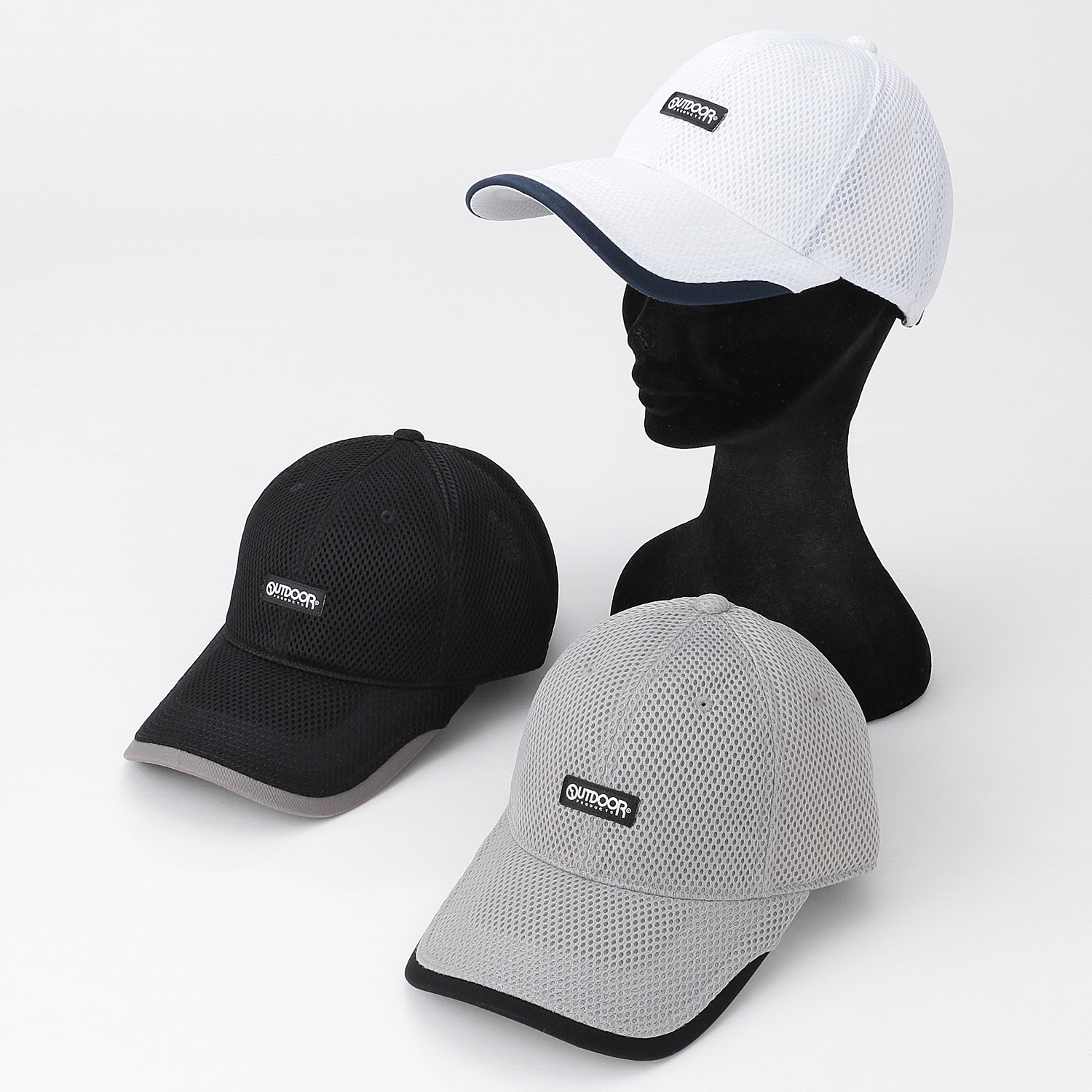 OUTDOOR パフメッシュキャップ