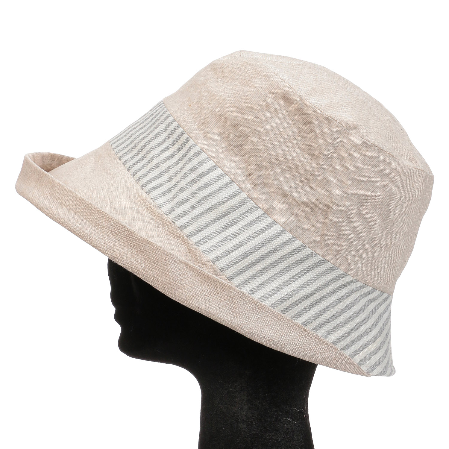 サンドウォッシュリネンオブザーハット - 画像1