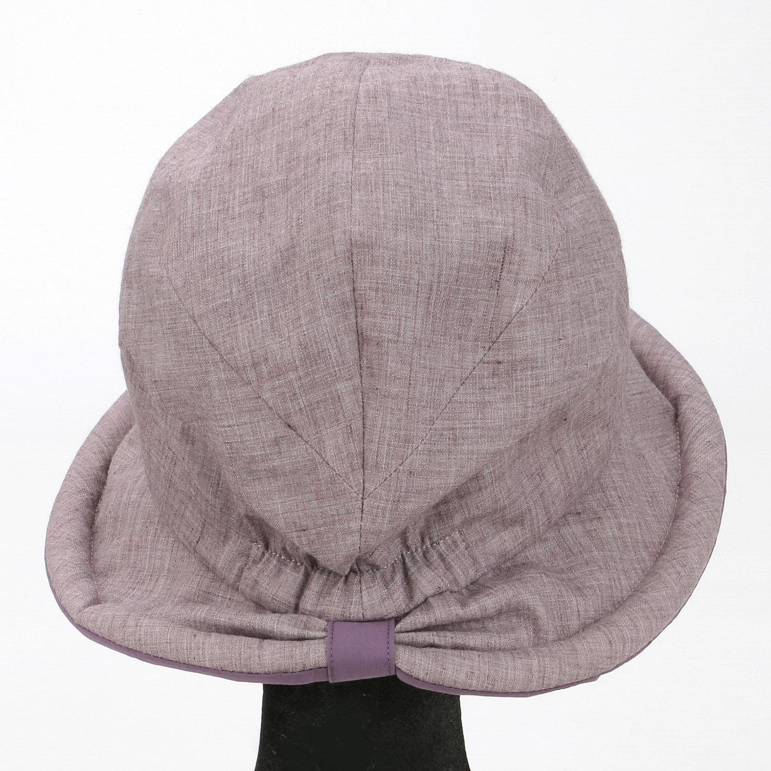 宇野千代 シャンブレーガーゼ膨れつばエミリーダウンハット - 画像4