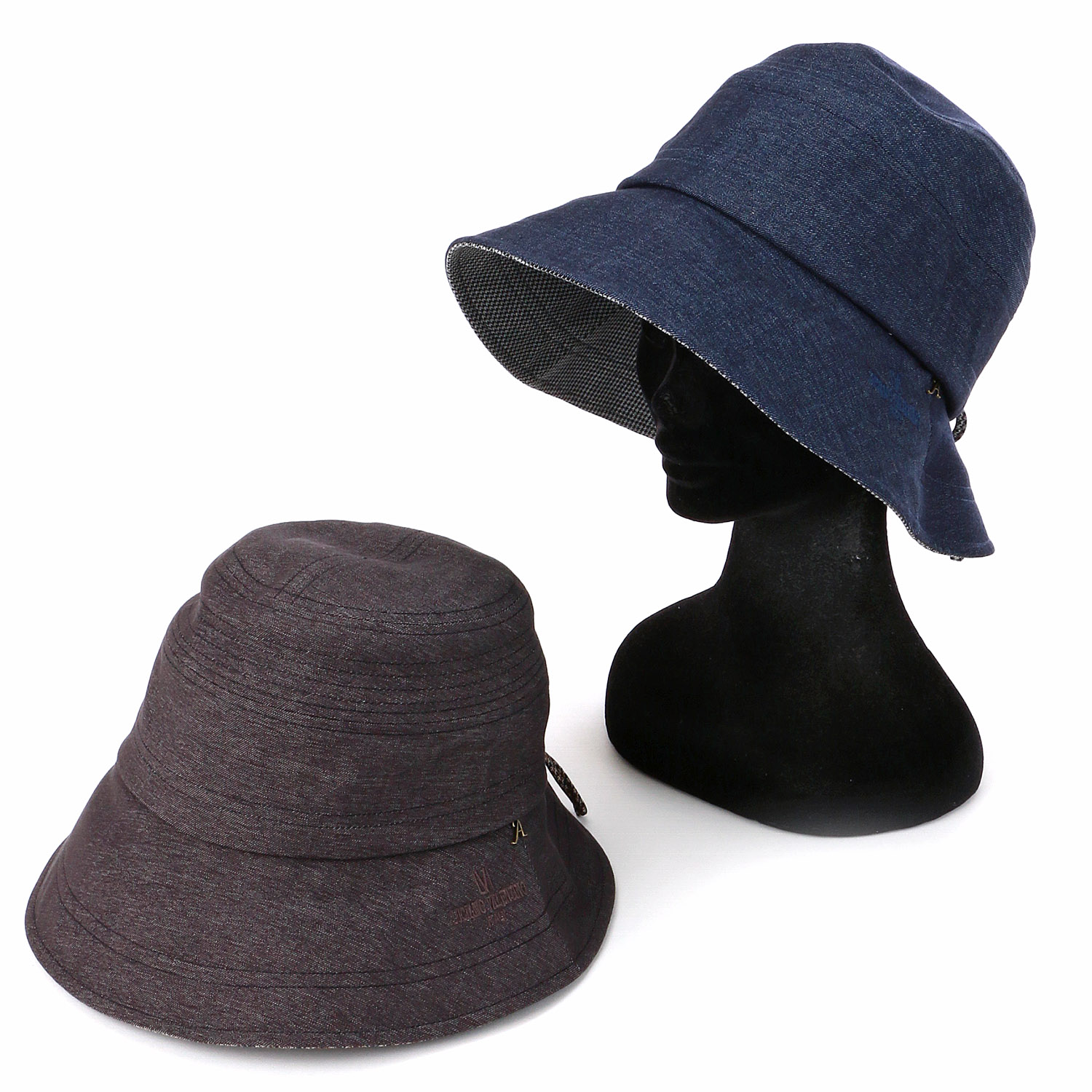 リボン付デニムハット - 画像1