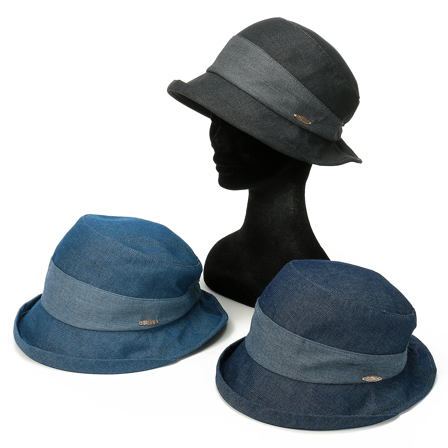 軽量デニム切替ブルトン