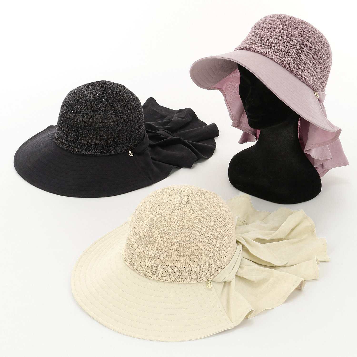 サーモシェードハット ネコチャーム