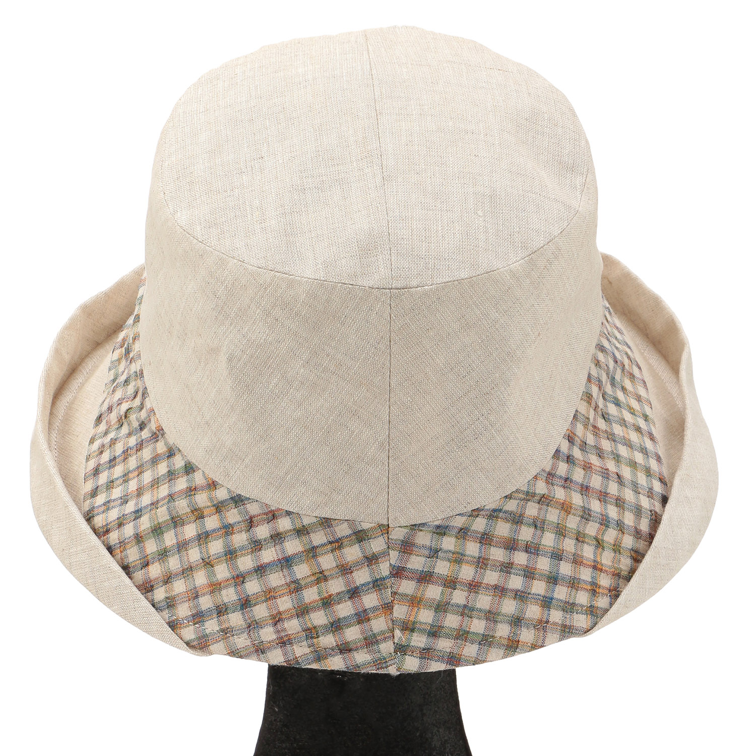 リネンオブザーハット チェック切替 - 画像4