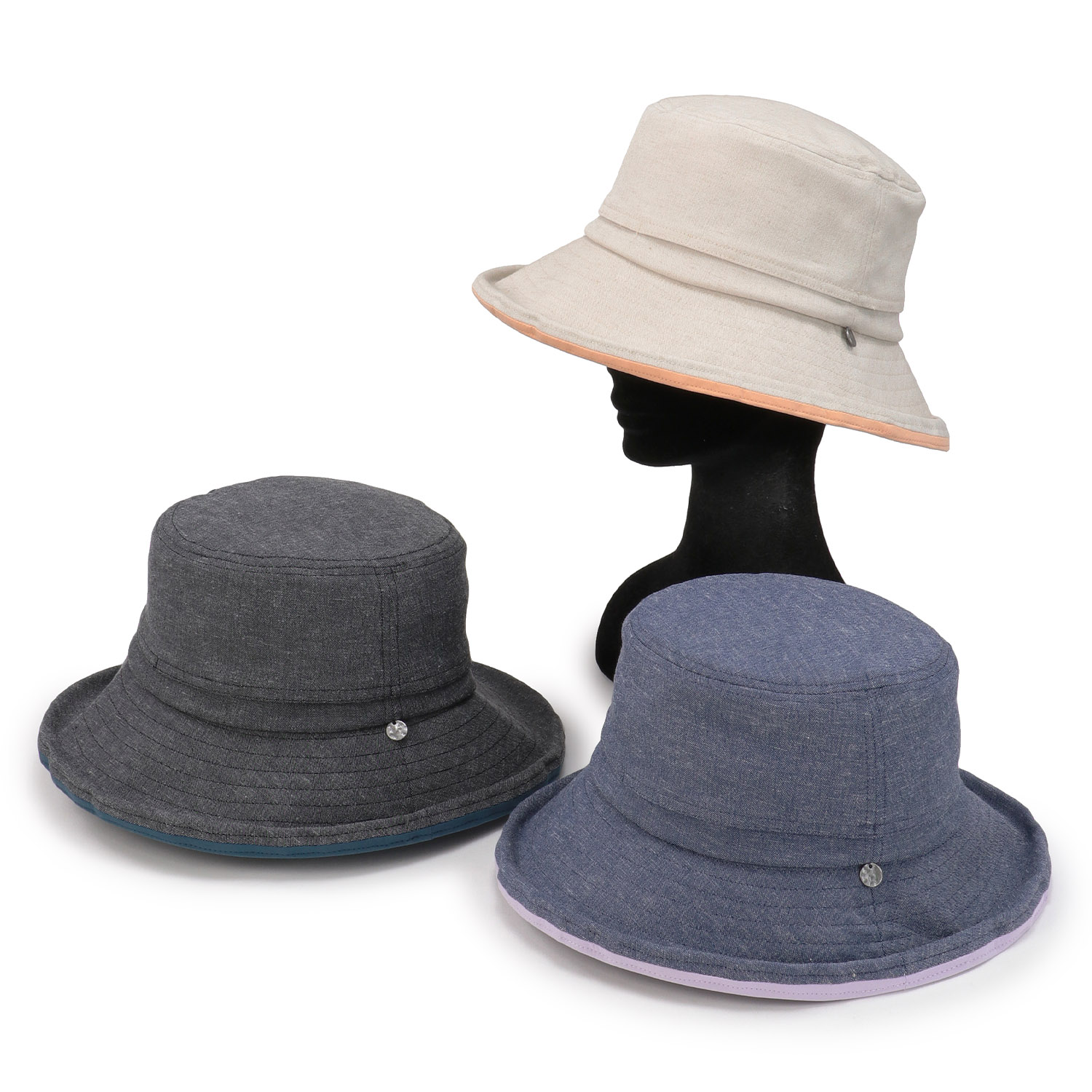 顔色明るくフクレベンチレーションセーラーハット