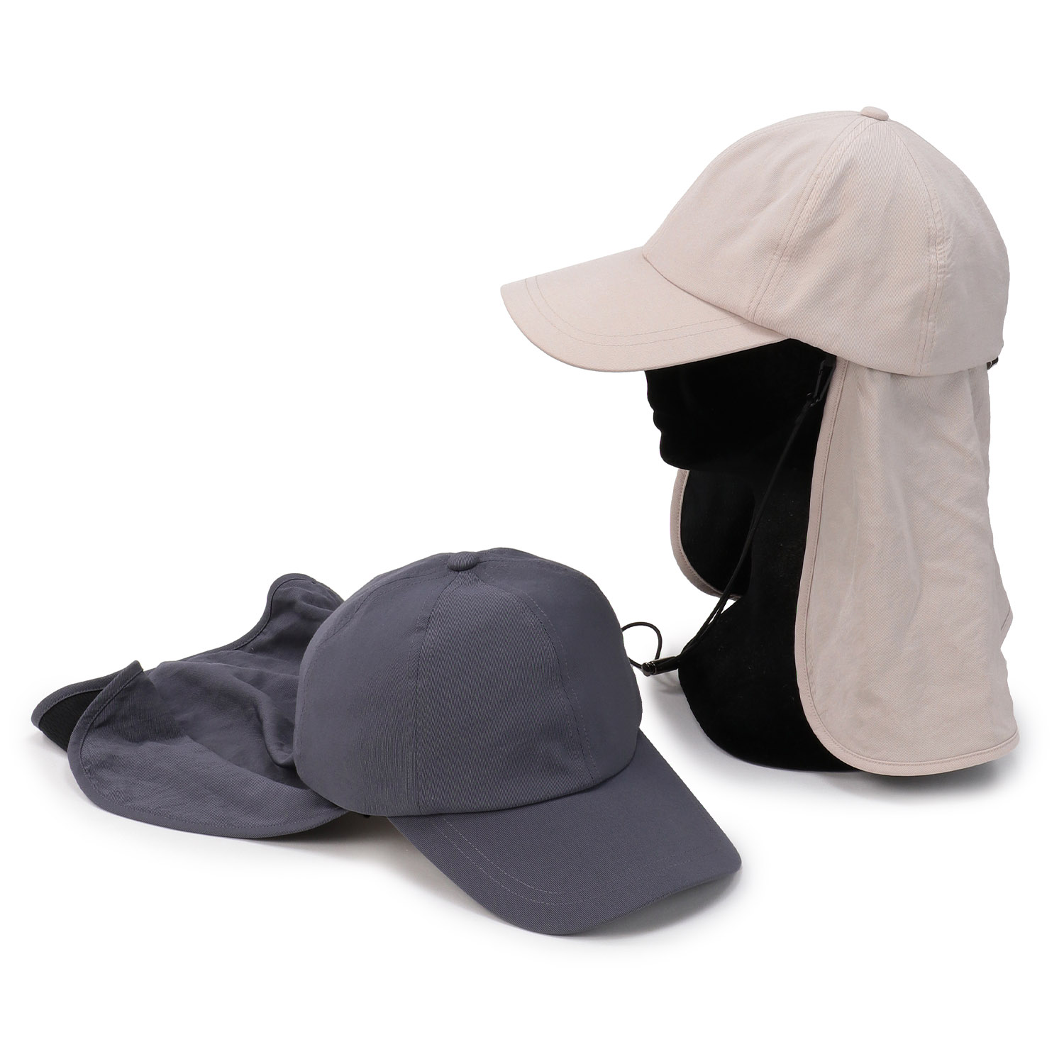 あご紐付きシェードキャップ
