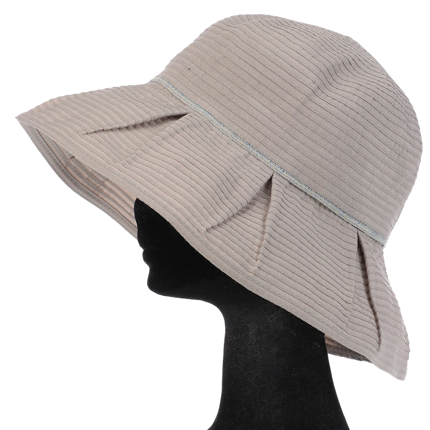 イージーケアつば広タッククロッシェ - 画像1