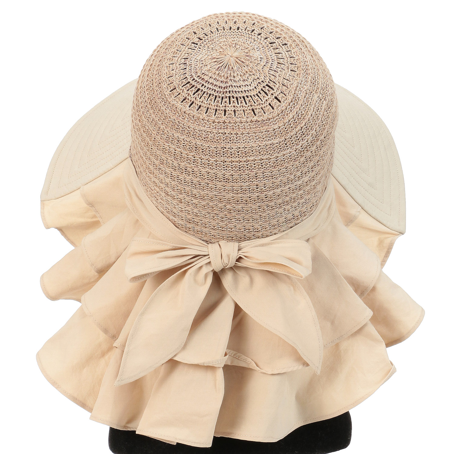 【ブラックM、ベージュM、ネイビーM終了】ミックスサーモシェードハット - 画像4