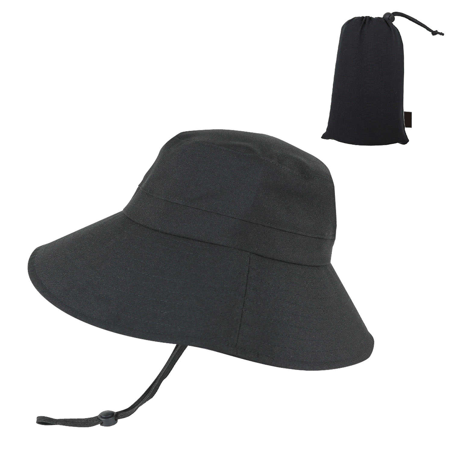 小さくなる ツバ広サファリハット - 画像3