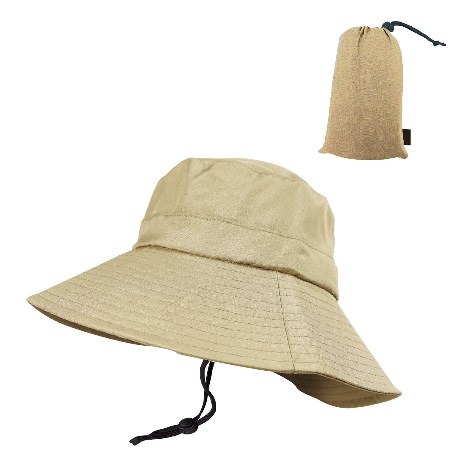 小さくなる ツバ広サファリハット - 画像4