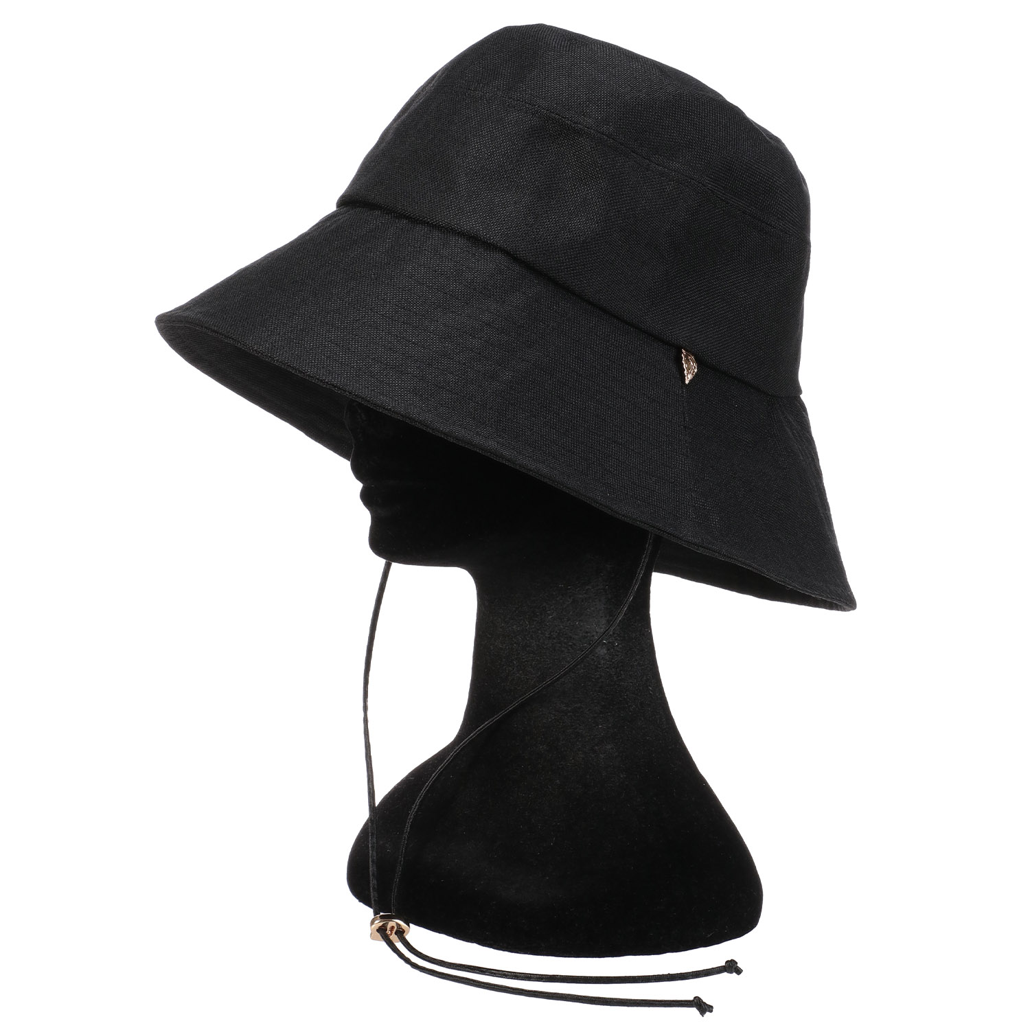 リネンライクつば広ハット - 画像2