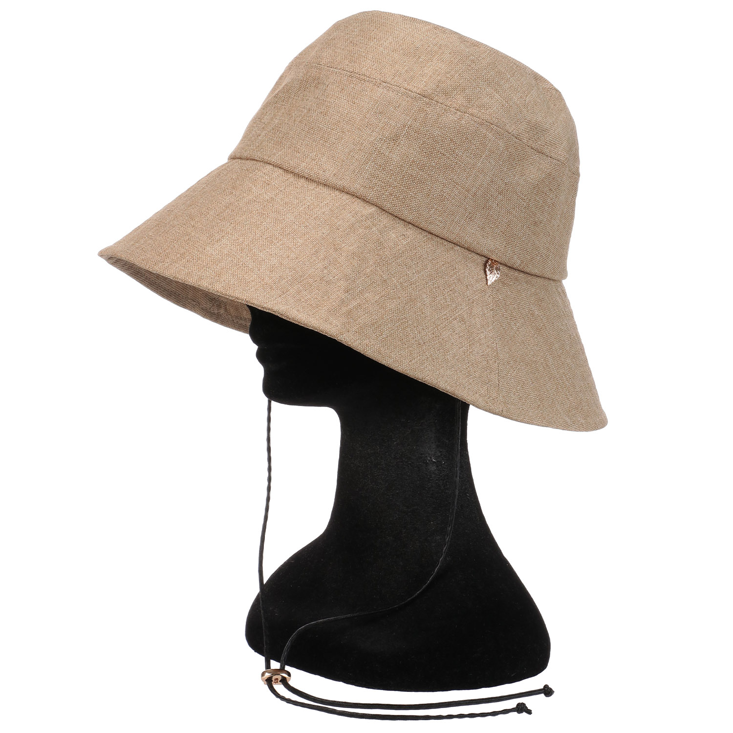 リネンライクつば広ハット - 画像3