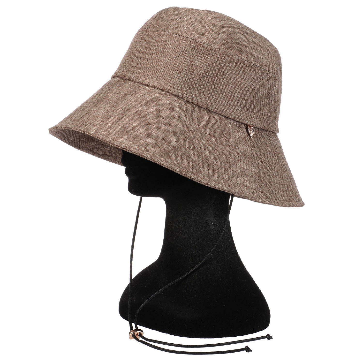 リネンライクつば広ハット - 画像4