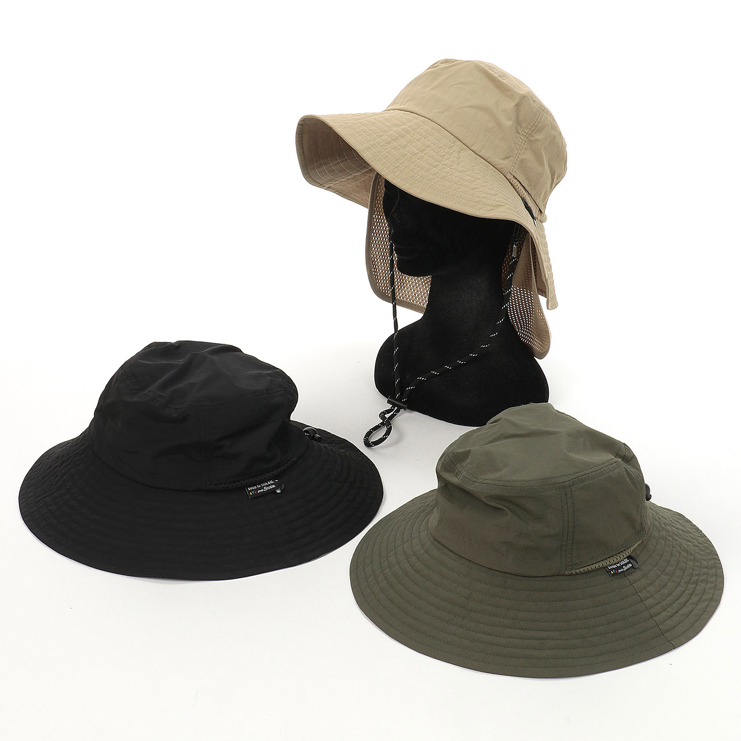 男女兼用撥水ナイロンアドベンチャーハット