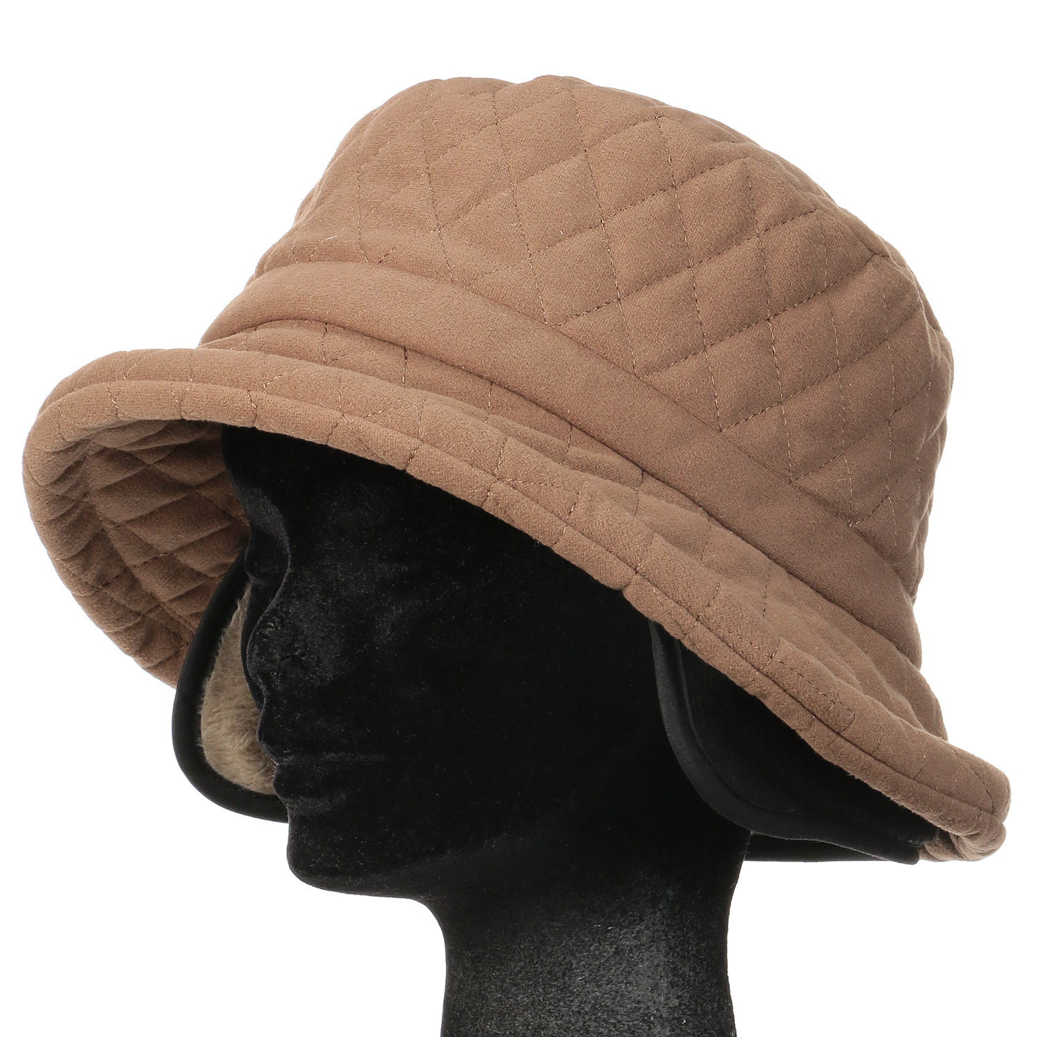 耳付きキルティングセーラーハット