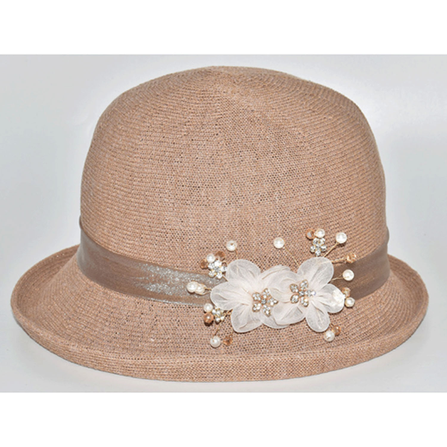 モチーフ付きハット