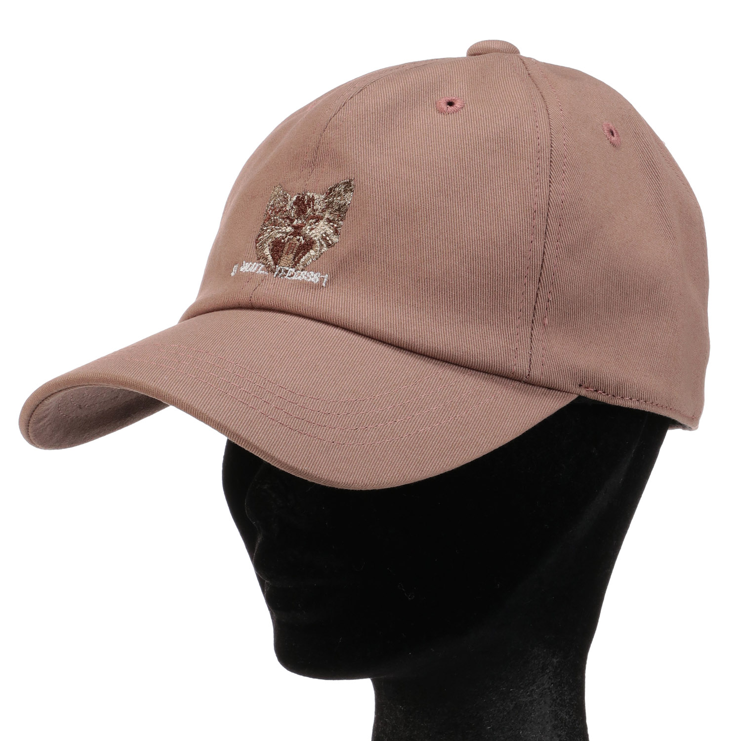 ネコ刺繍ロゴキャップ - 画像1