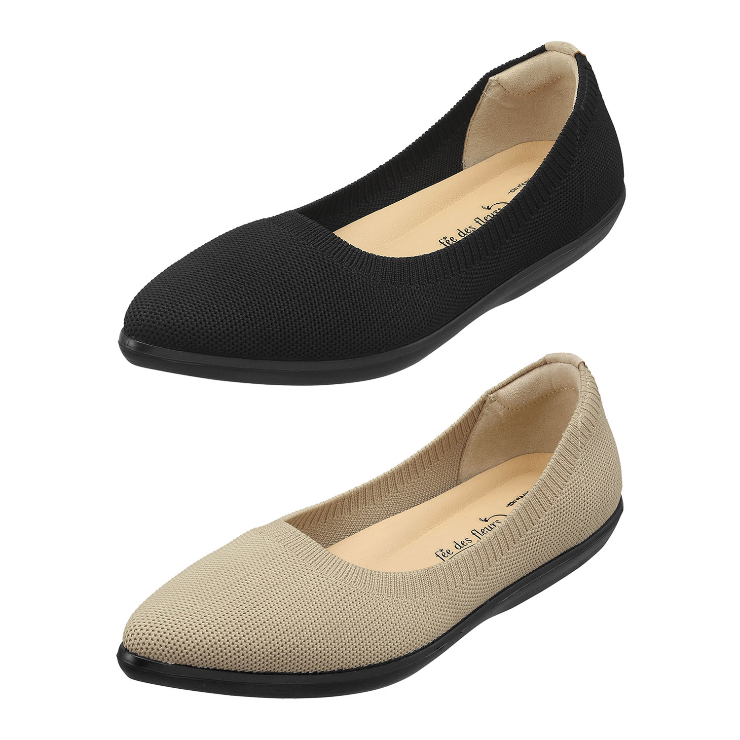 Pansy フェ・デ・フルール ニットパンプス FD118