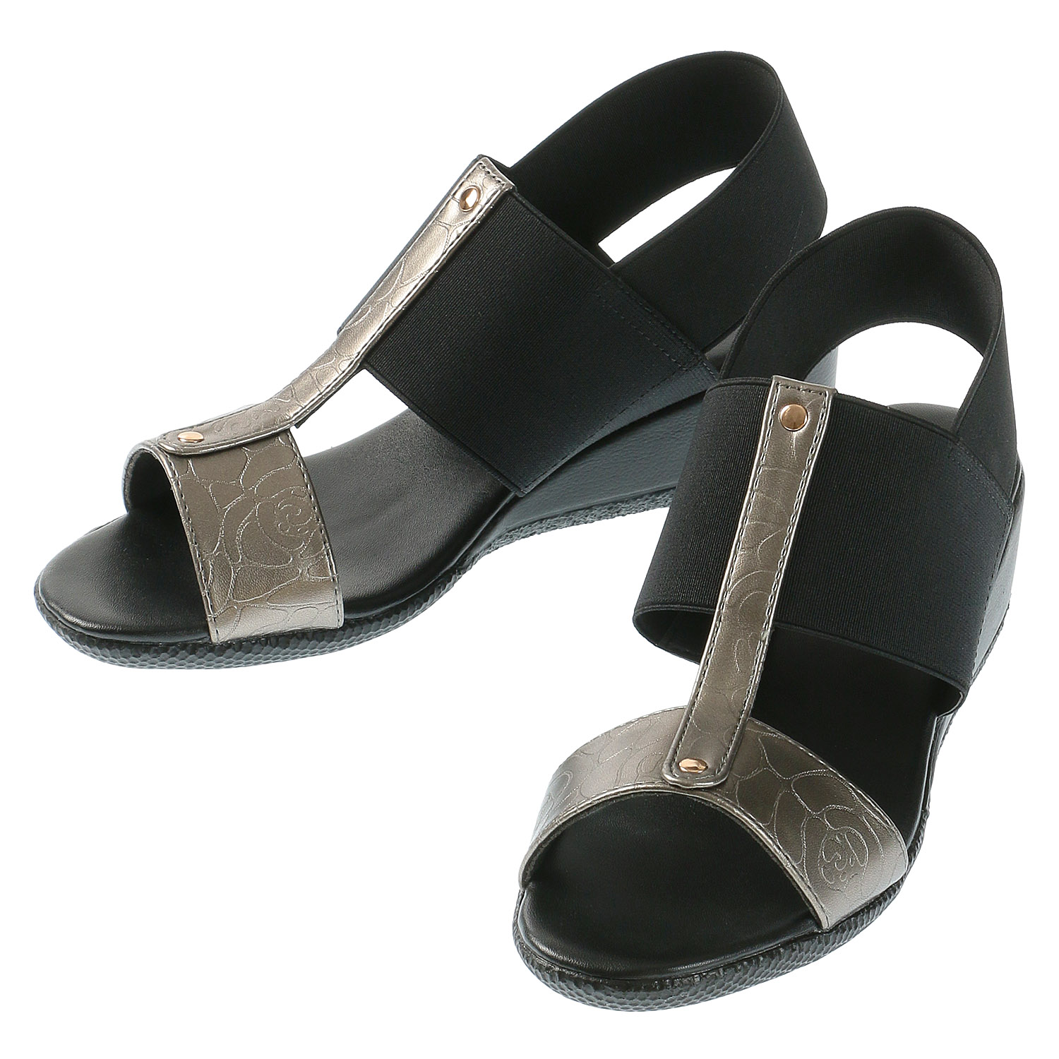 POPOLARE 幅広ゴムバンドサンダルR123 - 画像3