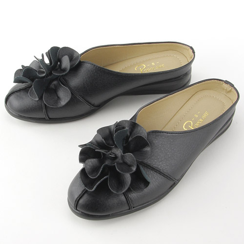 花モチーフ付スリッポン  S1834 - 画像1