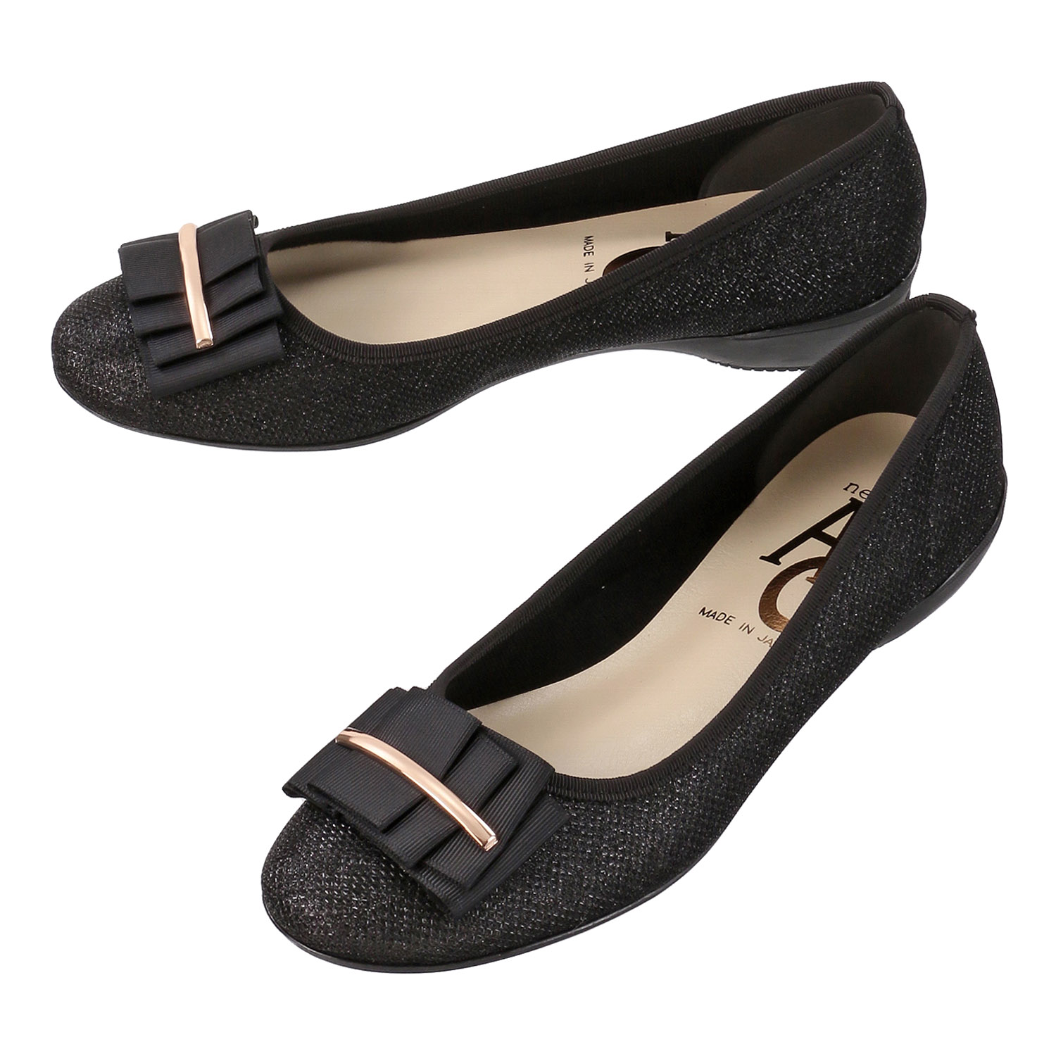 AC リボン付きグリッタ―パンプス1125 - 画像2