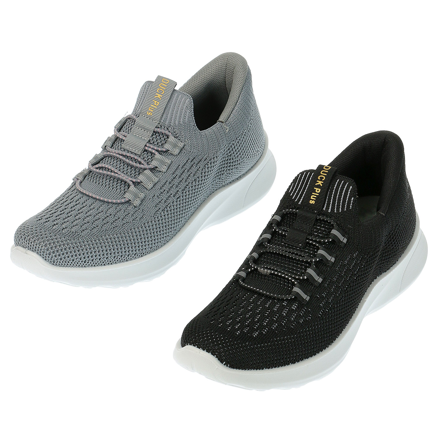 【するっと脱ぎ履きスニーカー】DUCK Plus ニットスニーカー DP100