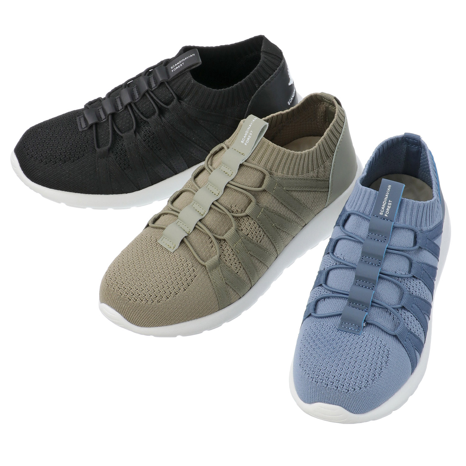 SCANDINAVIAN FOREST ニットスニーカー SF634N - 画像1