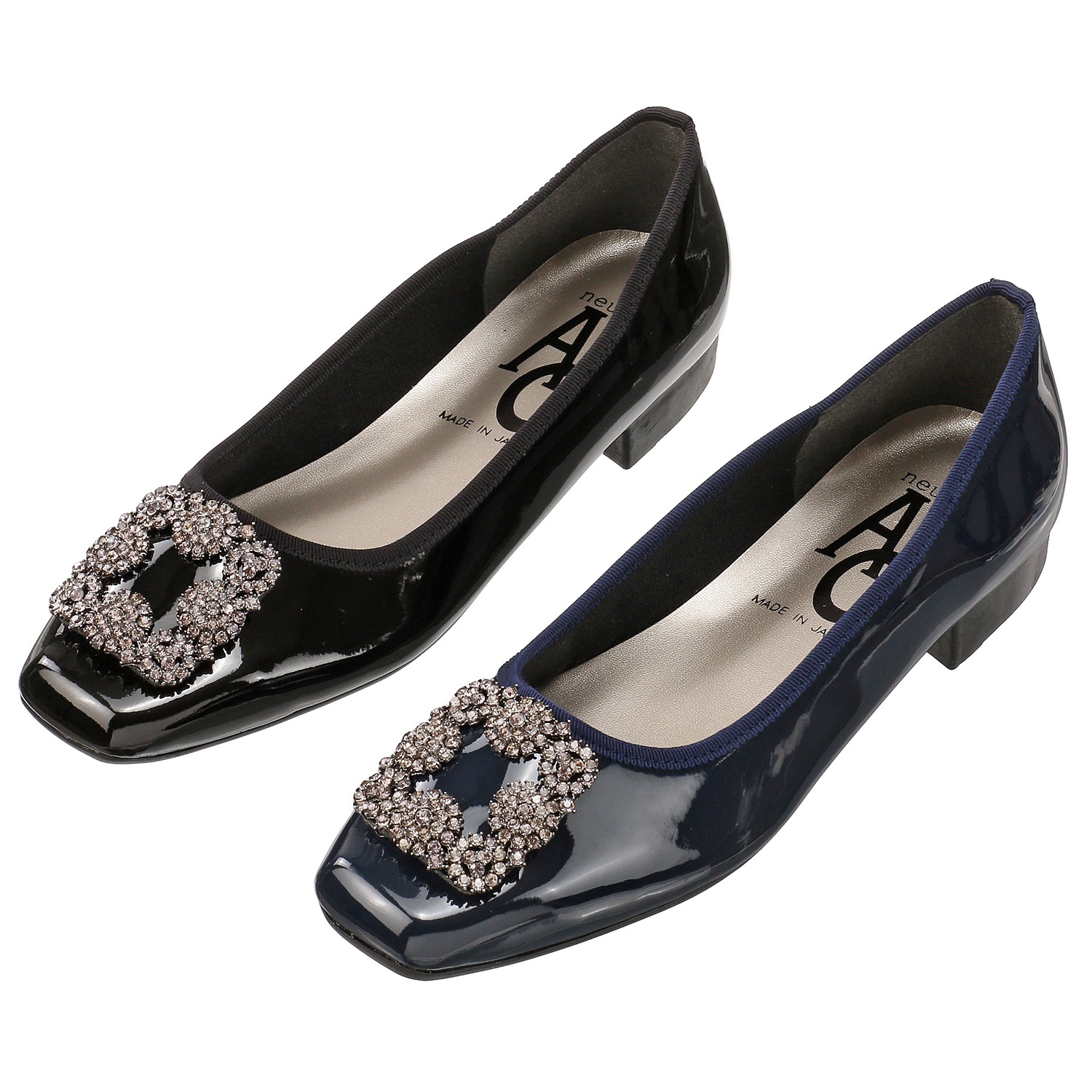 AC ダイヤバックル付パンプスA7700 - 画像1