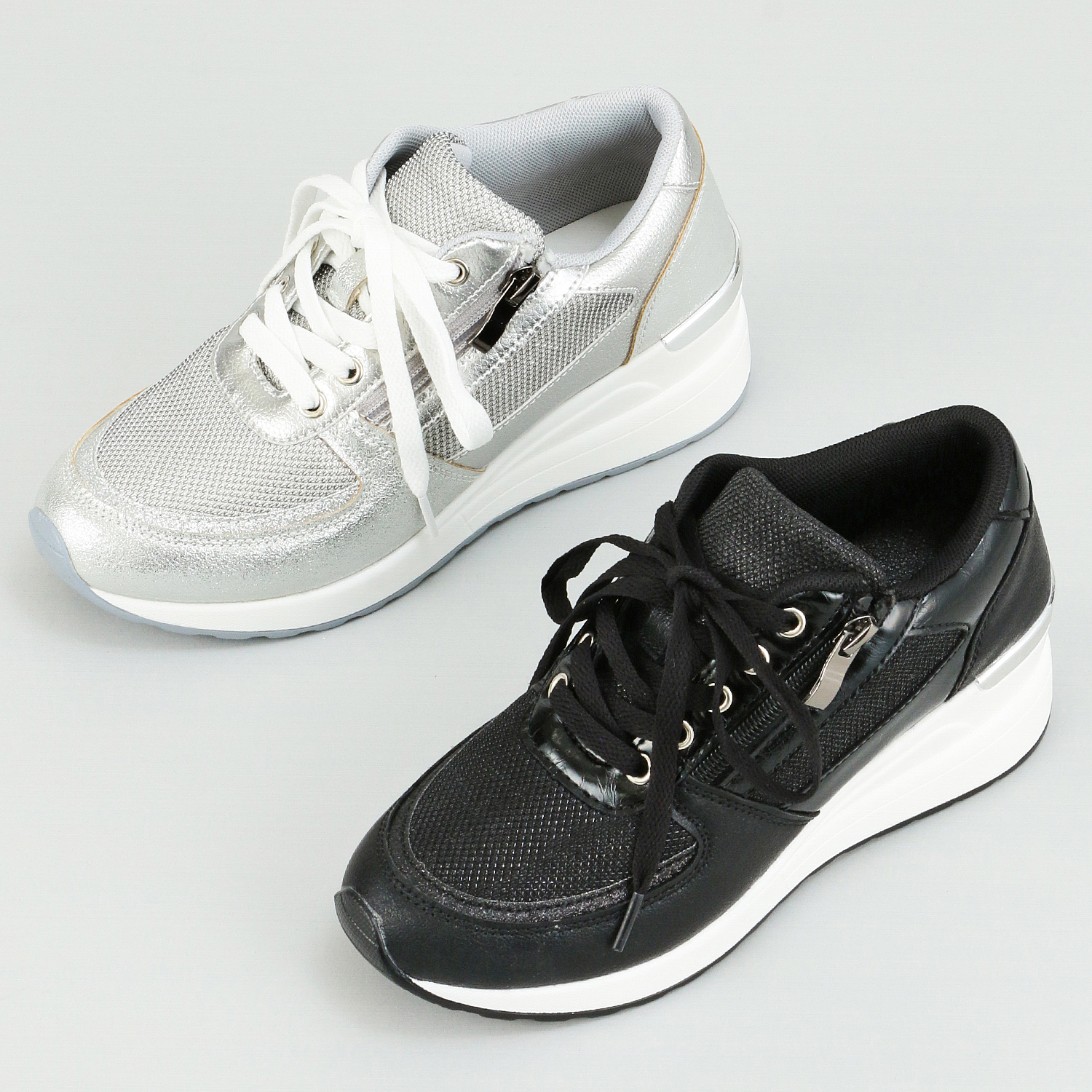 Pink Cat 厚底スニーカー - 画像1