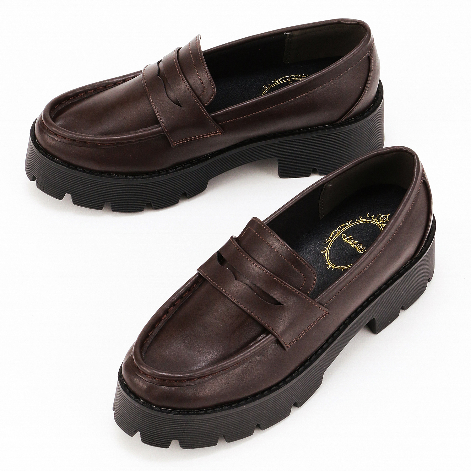 Pink Cat 厚底ローファー