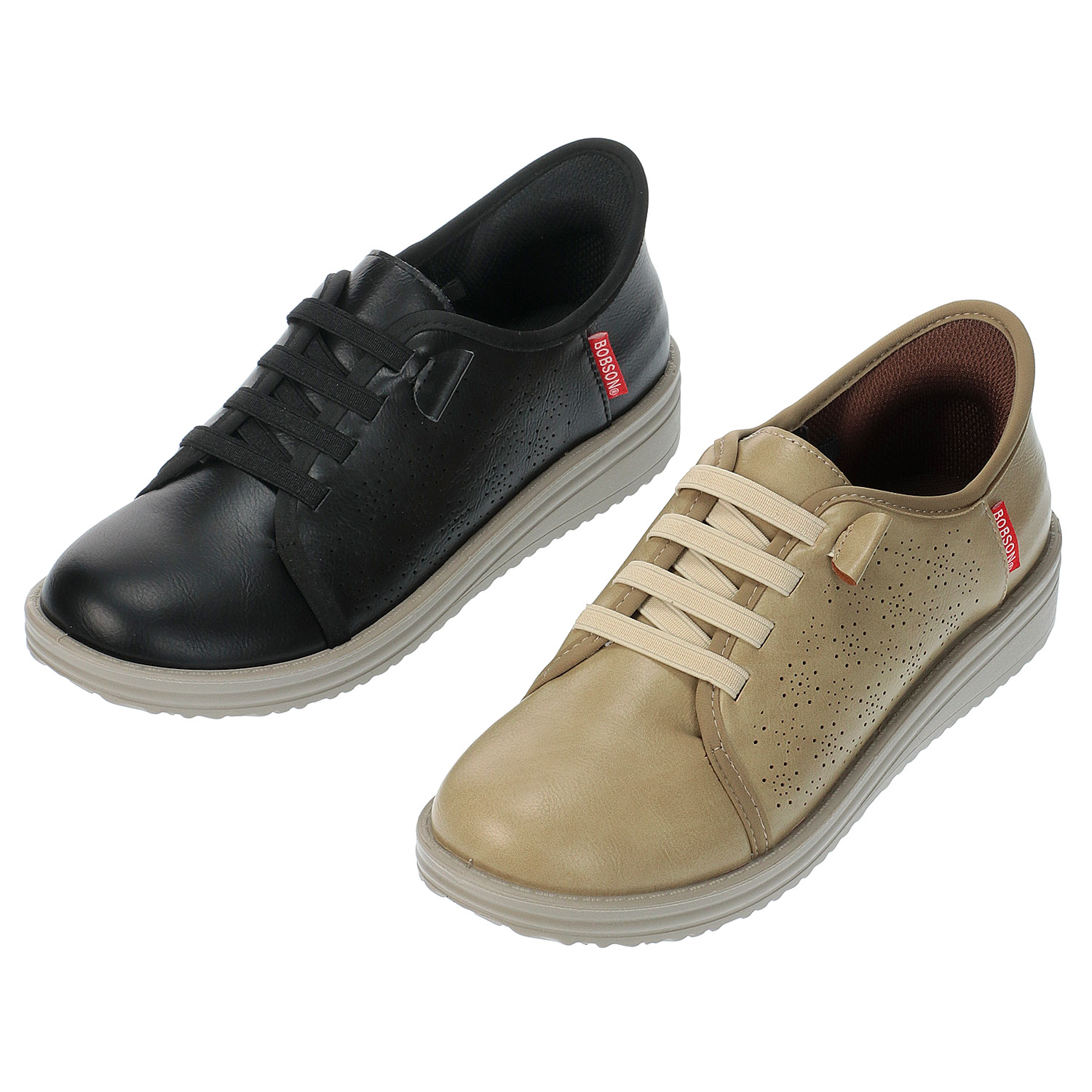 BOBSON イージーイン パンチングシューズ BS－0205 - 画像1