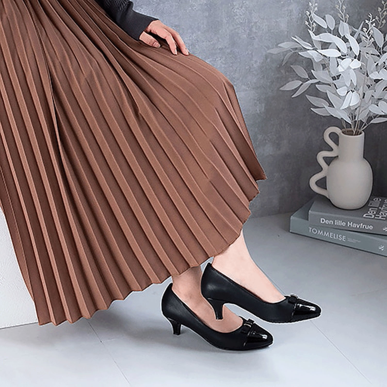 JELLY BEANS トゥキャップリボンレインパンプス - 画像4