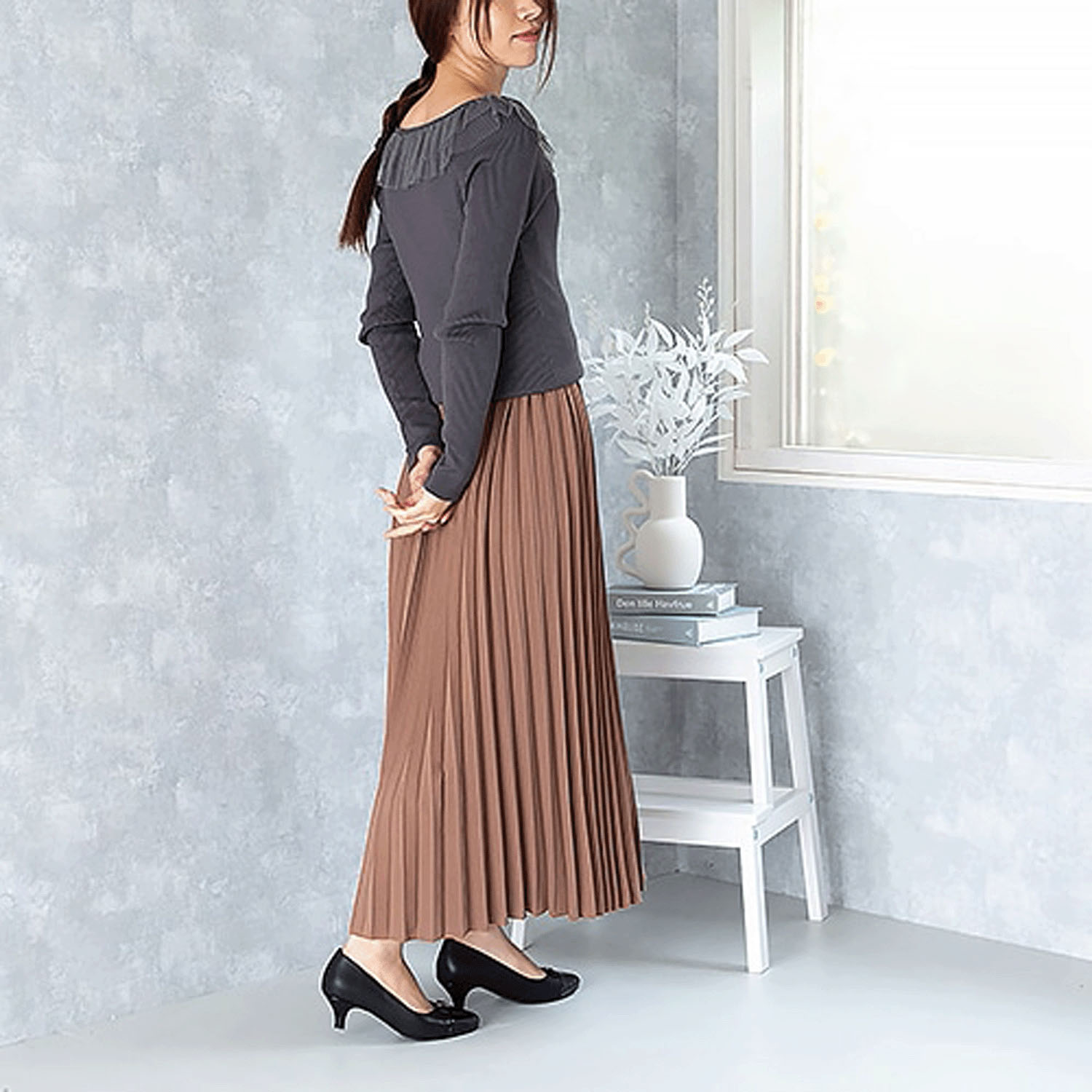 JELLY BEANS トゥキャップリボンレインパンプス - 画像5